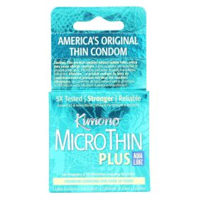 Mayer Laboratories Kimono Microthin Lubricated Latex Condoms - 3 Condoms