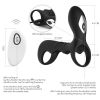 Muitar Strong Vibration Delay Massage Ring Silicone Massager Waterproof For Men