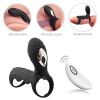 Muitar Strong Vibration Delay Massage Ring Silicone Massager Waterproof For Men