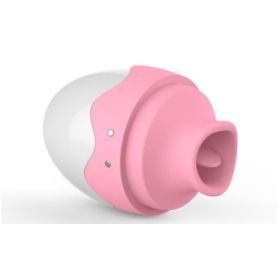 7 Frequency Modes Oral Licking Clit Stimulate Clitoral Suction Vibrator (Color: Pink)